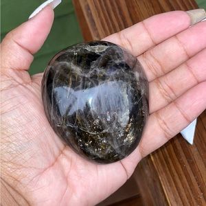 Smokey Quartz Palm stone